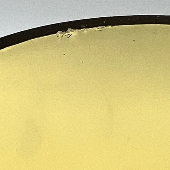 HAZEL ATLAS Continental Can Co Glass PITCHER AMBER Thumbprint Bar Cart Artist - Picture 2 of 5